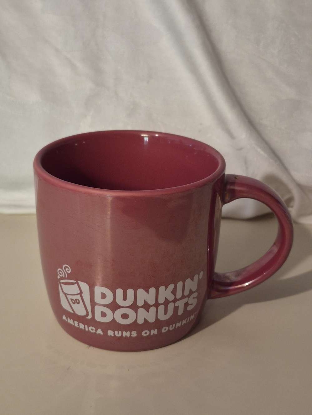 Dunkin' Donuts Red Ceramic Coffee Mug